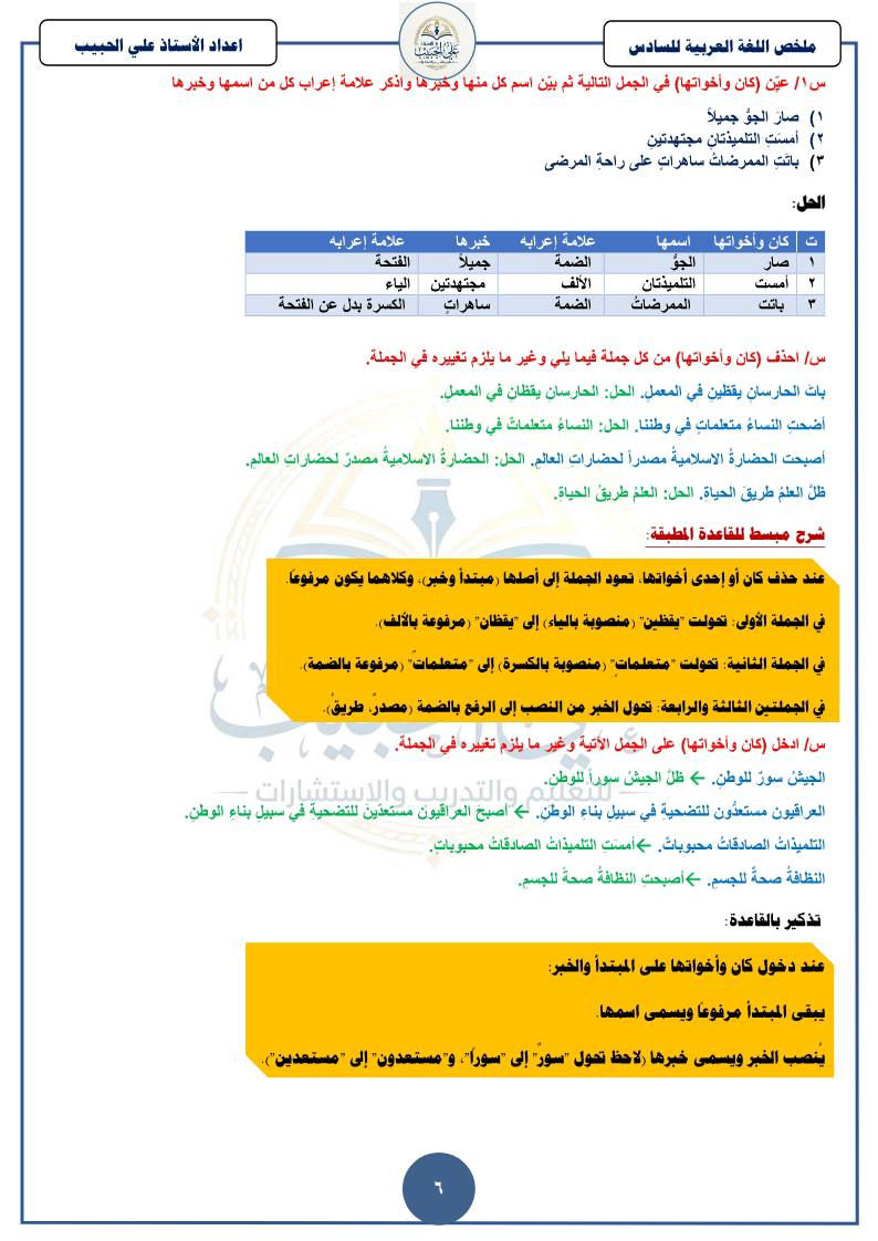 🔥 ملخص ليلة الامتحان لمادة اللغة العربية
للصف السادس الابتدائي 2026 ✨

📚 أهم القواعد والموضوعات الوزارية
📝 شرح مختصر وواضح جداً
⚡ مناسب للمراجعة السريعة قبل الامتحان
📄 الملخص كامل بـ 9 ورقات فقط

إعداد الأستاذ علي الحبيب 🌟

لا تنسون الحفظ والمشاركة حتى يستفاد الجميع ❤️

#السادس_الابتدائي
#اللغة_العربية
#وزاريات
#ملخص_ليلة_الامتحان
#العراق
#طلاب_العراق
#دراسة
#مراجعة
#تعليم
#TikTok_العراق
#سادس_ابتدائي_2026


**إذا كنت صاحب هذا الإعلان وتريد حذفه لأي سبب، رجاءا أرسل رسالة إلى الدعم الفني**