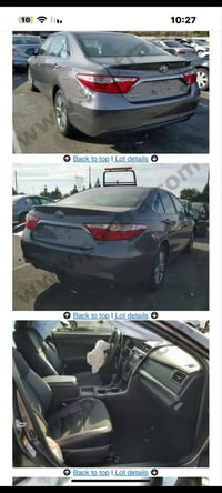 كامري موديل 2016 sa بأسمي الضرر كما موضح في الصورة بدون دواخل شرط العن...