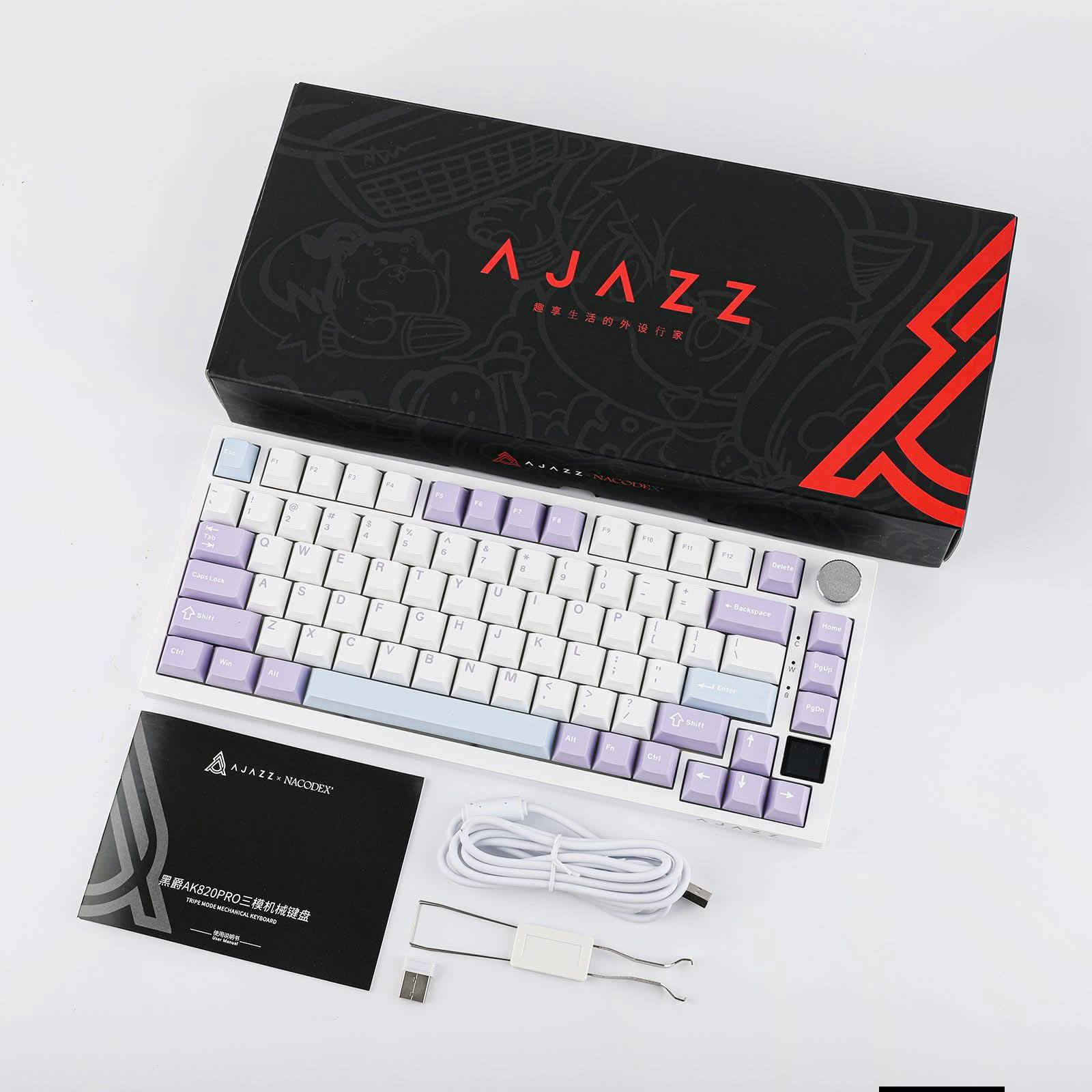 Ajazz AK820 pro كيبورد ميكانيكي
Flying fish switch نوع السويتج
 ثلاث انواع من الاتصال
سلكي عن طريق كيبل USB ل type C 
ولاسلكي بلوتوث 5.1  + دنكل
يدعم اتصال بلوتوث بثلاث اجهزة بنفس الوقت مع امكانية التحويل بينها بسرعة 
واتصال وايفاي وايرلس 
قطعة WiFi 2.4G
وبطارية 4000 مللي امبير لاستخدام طويل الأمد 

مع شاشة TTF 
قابلة للتخصيص بشكل كامل تعرض معلومات وصور متحركه
مع امكانيه تخصيص ال RGB 
بشكل شامل فوق ال 20 ايفيكت 
وإمكانية تعديل لون وسطوع لضاءة كل  
ايفيكت.. السعر  50 الف


**إذا كنت صاحب هذا الإعلان وتريد حذفه لأي سبب، رجاءا أرسل رسالة إلى الدعم الفني**