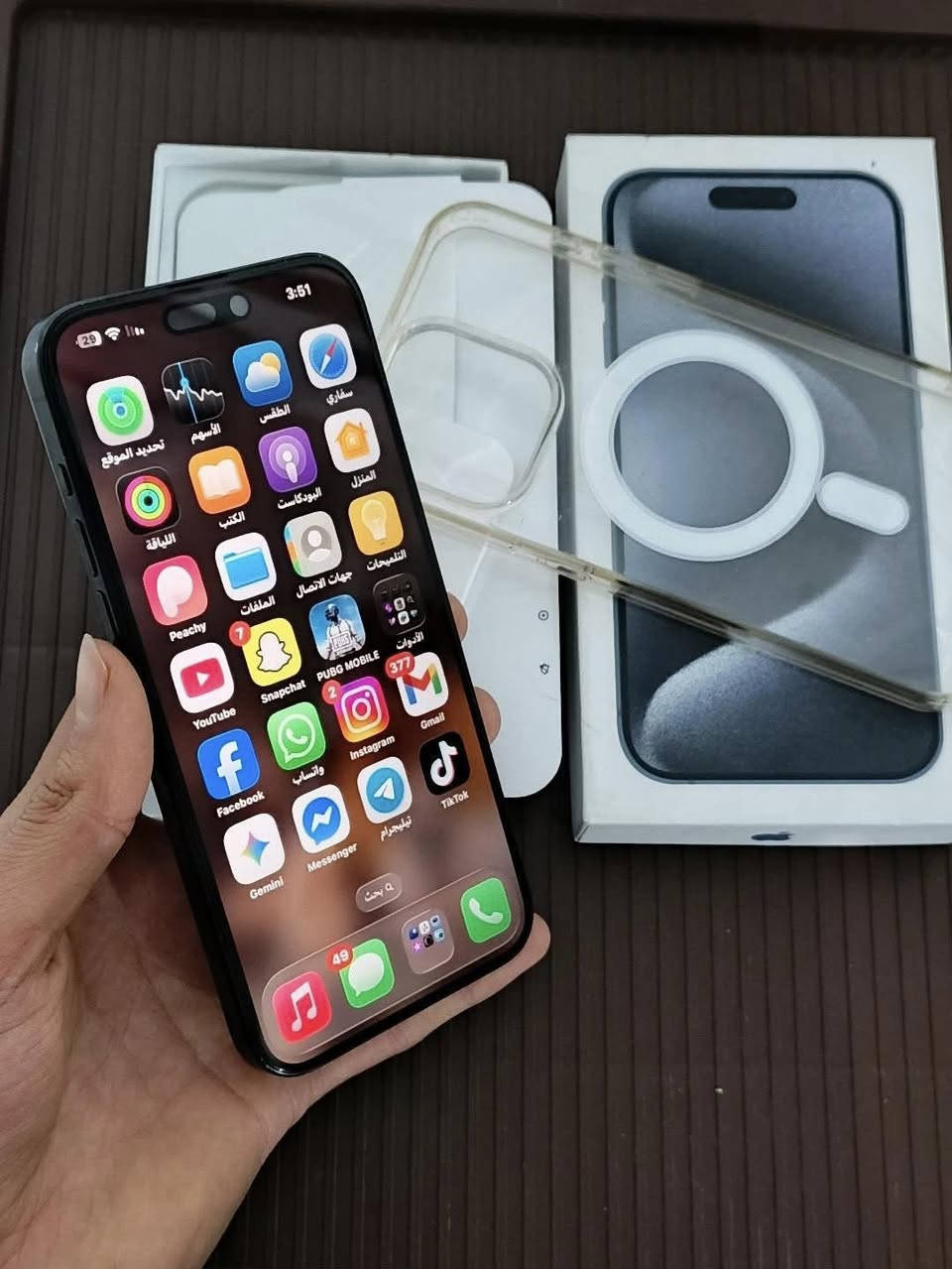ايفون 15 برو ماكس السعر 875قفللل
ذاكرة 256
بطارية 85
كامل ملحقات
فقط ضهر بي فطر شاصي بي. خدش بصيط كدام عينكم عنواني بغداد التاجي منطقة المصابيح


**إذا كنت صاحب هذا الإعلان وتريد حذفه لأي سبب، رجاءا أرسل رسالة إلى الدعم الفني**