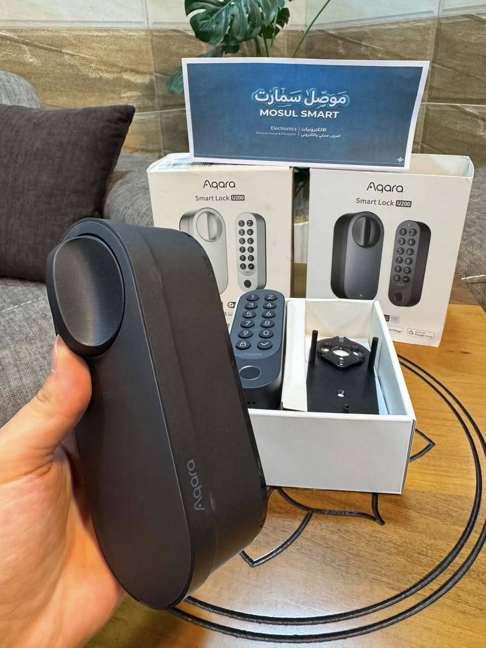 السلام عليكم
توفر قطعتين قفل باب سمارت ماااركة اكارا جديد ما مستخدم لون الاسود والابيض
 يجي بصمة وخاصية NFC ويربط ع الالكسا والكوكل كامل ملحقات 
قيم وبالعافية 🌹


**إذا كنت صاحب هذا الإعلان وتريد حذفه لأي سبب، رجاءا أرسل رسالة إلى الدعم الفني**