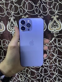 ايفون 13 برو ماكس  ذاكره 256 شرق اوسط  ممفتوح نضافه 99% جهاز كلش نضيف ...