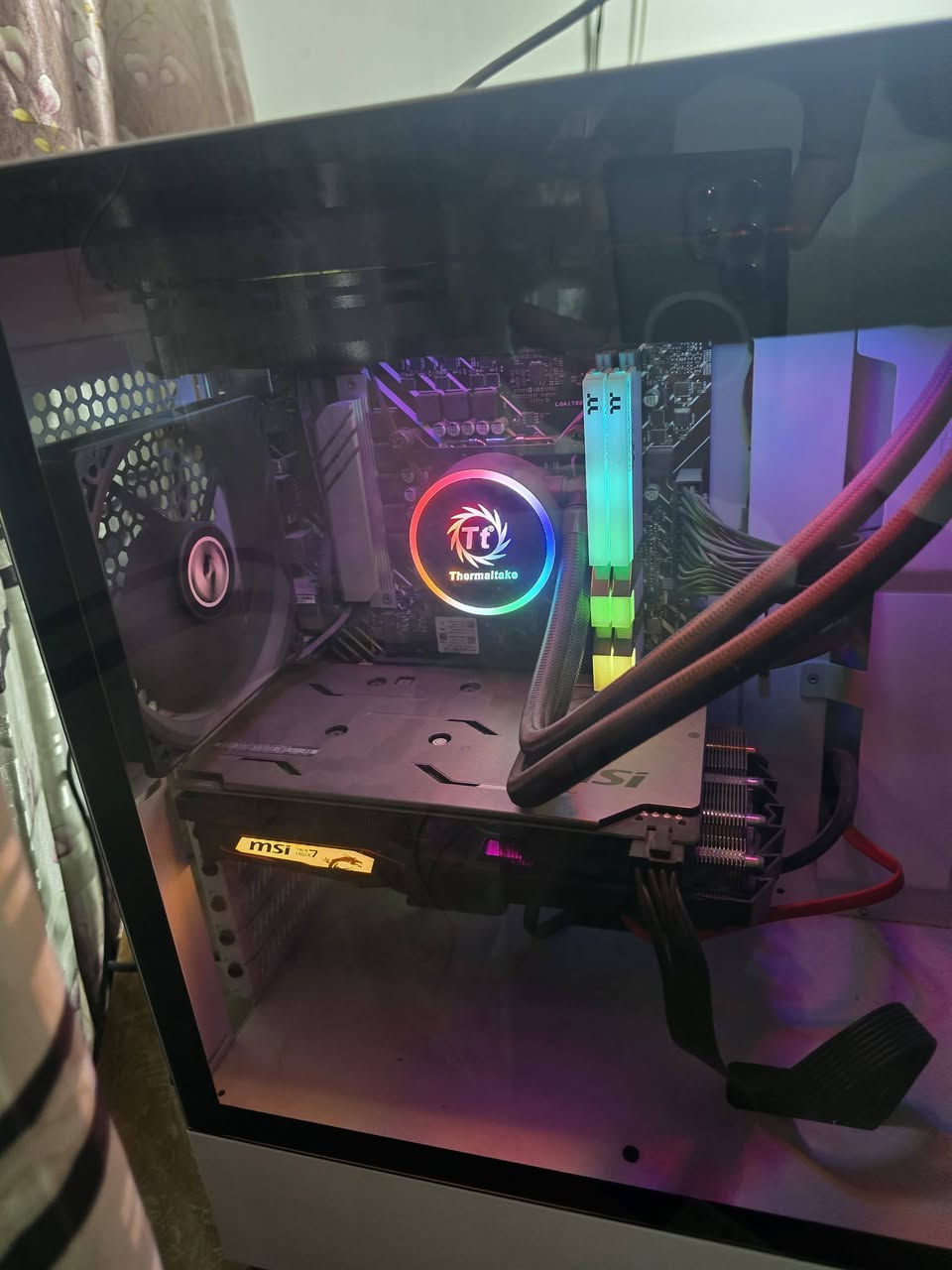 i5 12400
cooler 240mm Thermaltake ابيض
mb/asus prime b660m 
RTX 3070ti asus tuf 3x fan
ram 16 gb Thermaltake 3600mhz 
hdd1tb
pwr deep cool 750w
ssd gen 4 m.2 512 ssd 480 
case lanli ابيض 
mouse g pro x superlight  ب ٨٠ الف 
mouse pad Logitech g 640  ب ٢٥ الف 
keyboard red dragon 60% usb type c ب ٢٥ الف 
الكيس سعره 1250 مليون وربع وشكرا

ادمن ❤️


**إذا كنت صاحب هذا الإعلان وتريد حذفه لأي سبب، رجاءا أرسل رسالة إلى الدعم الفني**
