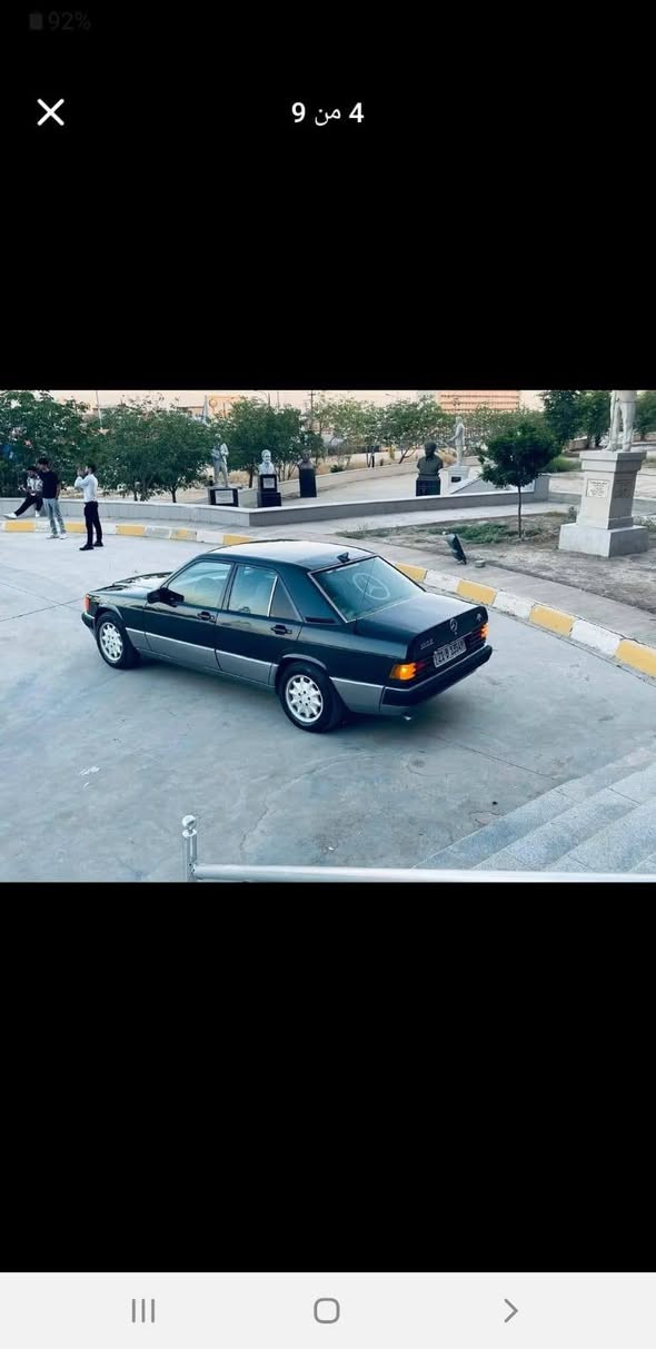 من رخصة الادمن المحترم
مارسدس 190 موديل 1990 
محرك 3000 vvt مال ملكة 
صدر امامي جديد والخلفي مبدل عربانة كاملة اكسل ودرايفشفتات وصدر كامل 
تخم تاير صار شهرين من شادة جديد والسبير جديد 
شاشة اندرويد 
سنتر لوك رموت 
تبريد شغال خير من الله 
رقم سليمانيا السنوية لحد ال2030 تريد تحويل تريد وكالة 
مكان السيارة تكريت للاستفسار مراسلتي على الخاص او على رقم الهاتف / ***********
