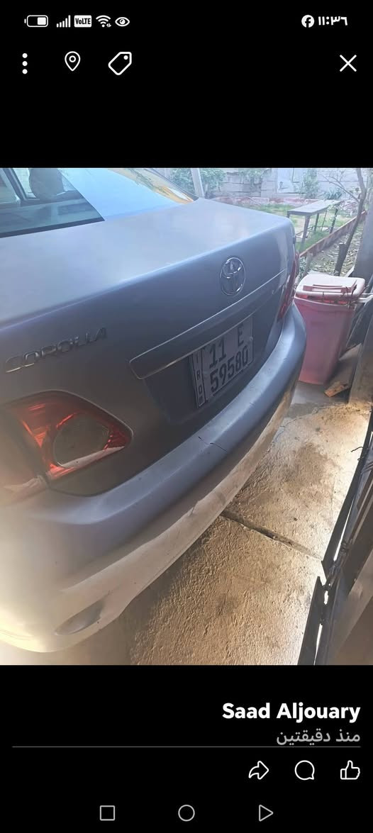 كورلا ٢٠١٠ أمريكي نضيفه بسمي داخله سرقة جاملغات امامي ومبدليهن اصليات نفس اللون بالعراق صبغ بنيد السياره بدون اي دواخل كير محرك حاويه تخم تاير جديد تبريد صدر جديد السعر١١٢ او بيه َمجال مكان ديالئ ***********
