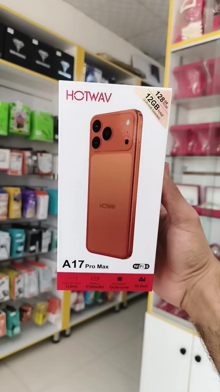 📱 HOTWAV A17 Pro Max

✨ شاشة 120Hz سريعة
📸 كاميرات خلفية ثلاثية لتصوير أوضح
🔋 بطارية 5160mAh تدوم طول اليوم
⚡ معالج Octa-Core لأداء سلس
📶 واي فاي 6 لاتصال أسرع
💾 ذاكرة 128 كيكا + رام 12 كيكا

#مكتبة_حكاية 

العنوان/كوت - حي الحكيم الاولى 
 قرب سيطرة العمارة القديمة
للاستفسار اكثر الاتصال/ ***********

