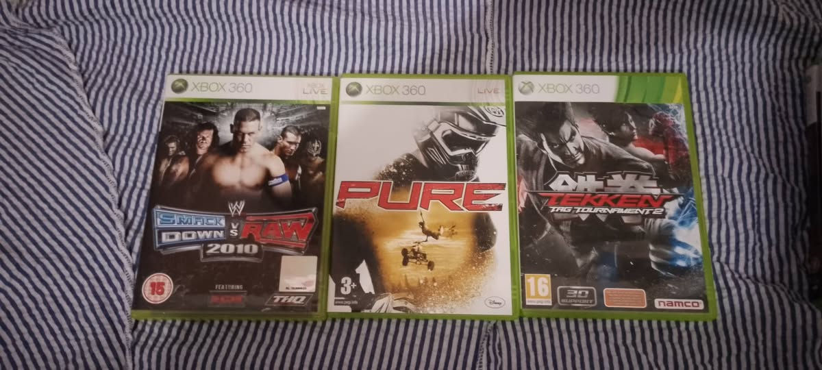 أقراص أكس بوكس 360 للبيع أبيعهم مجموعه العدد 12 لعبه الأقراص كلهم نضاف نفس الجديد مامستخدم هواي سعر المجموع 90 ألف


**إذا كنت صاحب هذا الإعلان وتريد حذفه لأي سبب، رجاءا أرسل رسالة إلى الدعم الفني**