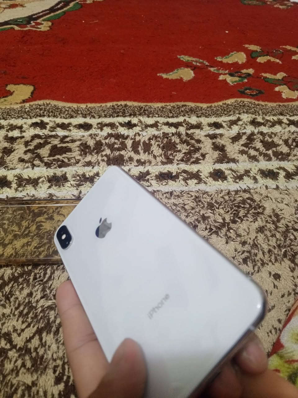 السلام عليكم اكس ماكس للبيع ذاكرة 256 نظام شرق اوسط 
فقط بطارية معلاية السعر # 300 مكاني نجف مشخاب ***********
