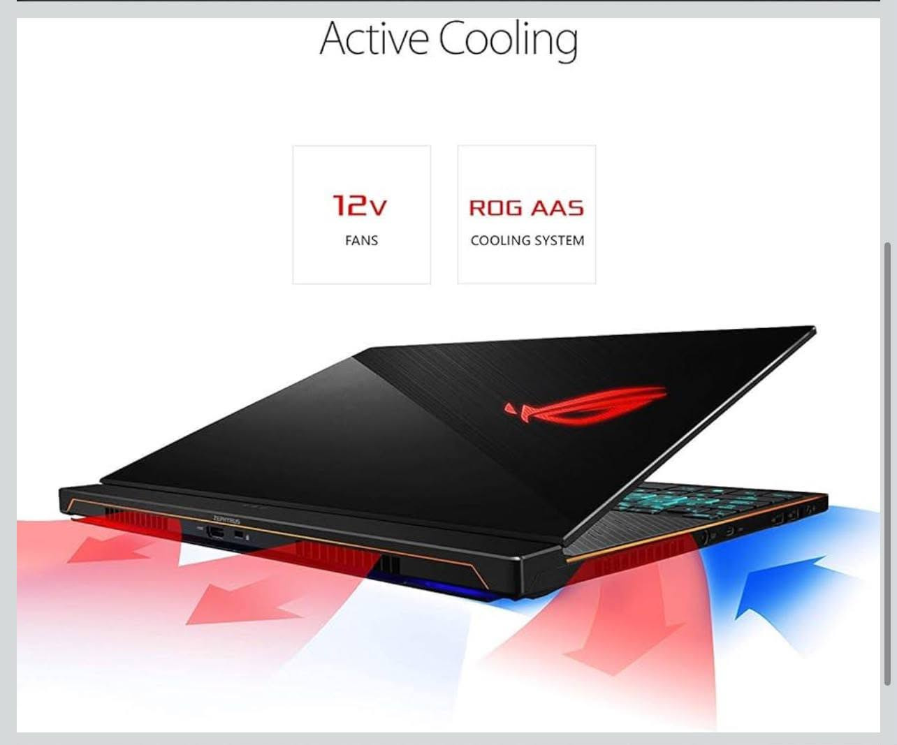 ASUS ROG Zephyrus S (Model: GX531GM-DH74)
للتواصل ومعرفة السعر وتساب *********** نظافة اللابتوب ١٠٠٪
المواصفات
* المعالج: Intel Core i7-8750H (سداسي النواة، ذاكرة تخزين مؤقتة 9 ميجابايت، سرعة تصل إلى 4.1 جيجاهرتز)
* معالج الرسوميات: NVIDIA GeForce GTX 1060 (ذاكرة فيديو 6 جيجابايت GDDR5) بتصميم Max-Q
* الشاشة: لوحة IPS عالية الدقة بالكامل (1920×1080) مقاس 15.6 بوصة، بمعدل تحديث 144 هرتز، وزمن استجابة 3 مللي ثانية، وحواف رفيعة
* الذاكرة: 16 جيجابايت DDR4 RAM
* التخزين: قرص SSD من نوع M.2 NVMe PCIe بسعة 512 جيجابايت
* 
* تصميم فائق النحافة: بسماكة 15 مم فقط ووزن 2.1 كجم تقريبًا.
* Processor: Intel Core i7-8750H (6 cores, 9MB Cache, up to 4.1 GHz)
* Graphics: NVIDIA GeForce GTX 1060 (6GB GDDR5 VRAM) with Max-Q Design
* Display: 15.6-inch Full HD (1920x1080) IPS-level panel with a 144Hz refresh rate, 3ms response time, and slim bezels
* Memory: 16GB DDR4 RAM
* Storage: 512GB M.2 NVMe PCIe SSD
* 
* Ultra-Slim Profile: Measures only (15mm) thin and weighs roughly   (2.1 kg).
