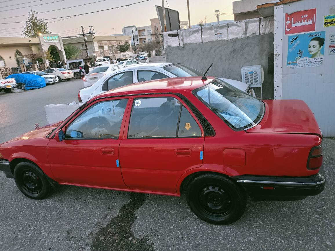 سلام علیکم

توێتا کرۆلا ١٩٩٠ ڕەفیق حیزبی ڕەنگی سور 
ئاڕمی پلاسیک هەولێر ١٥/٩/٢٠٢٥غەرامەی دراوە
چوار تایەی تازەی لەژێرە هەیکەلێکی جوانی هەیە کارەبایی مەزبووت .
ئارم ئەوەلیات مووس بڕاوە بەشەرت
گێڕ و مەکینەی مەزبووت 
*********** فایبەر و واتساپی لەسەرە السليمانية, العراق
