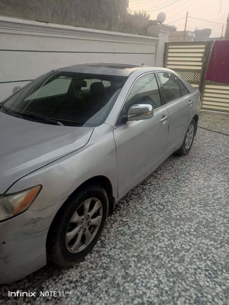 كامري 2007 وارد امريكي
ليبل واحد حادثهه جاملغ المامي جهه السايق
مصبوغه حزام اثر جراد 
كير مكينه 2400 صدر امامي خلفي مكفول
رقم بغداد مشروع وطني بسمي 
تبريد شغال السعر 80 وبيهه مجال حك الجيه
العنوان ابو غريب النصر والسلام ***********
