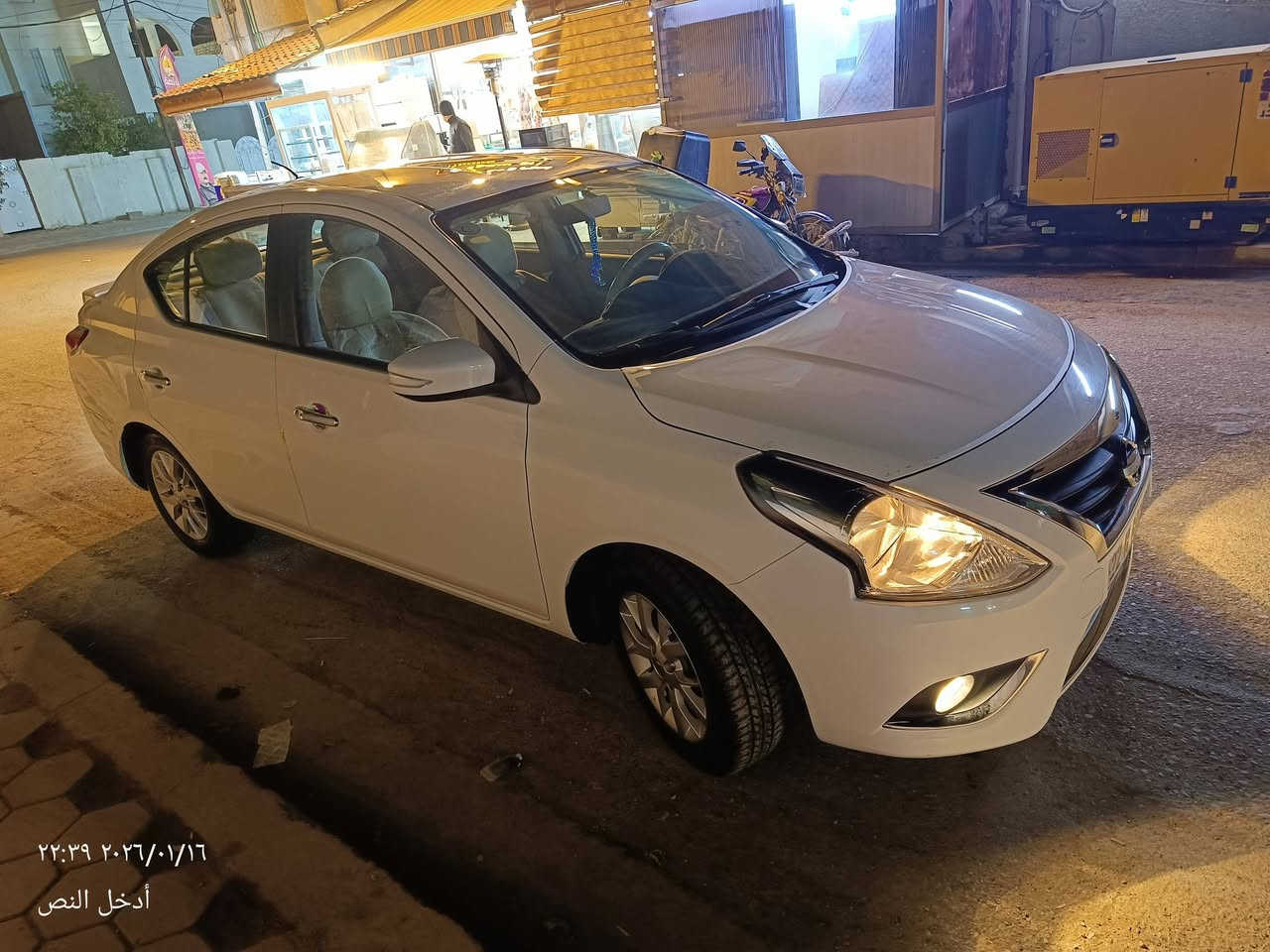 السلام عليكم/ للبيع سيارة صني موديل 2024 فول مواصفات اللون ابيض رقم اربيل (بأسمي) ماشية 40 
1- محرك وكير مكفولات 
2- بصمة بلادية ونضام حماية و(بصمة ابواب وصندوق )
3- كشن جك 
4- اربع جام كهربائي تحكم ستيرن بيبان مطعم قماش مخمل وداخل بيجي 
5- مري كهرباء و(شفط قلاب  )
5- تبريد شاشة بيانو تبريد خلفي تبريد ثلج 
6- ويلكب المنيوم 
7- دبل هورن 
8- دشبول ابيض وكيچات كاملة كيچ حماوة 
9- نضام صوتي بلادي اربع سماعات امامي خلفي 
10- يدات نيكل داخل وخارج 
11- شاشة وكامرة بلادي نضام عرض شاشة 
12 - نضام Abs
13- بلاجكتور بلادي تحكم من اليدة 

سيارة حلوة ومرتبة بيهة باب السائق طخة معمرة ورشات صبغ خفيفة جدا 
مكان السيارة بغداد 
السعر/ 125 
للاتصال /***********
ملاحظة/ السيارة فول مواصفات
