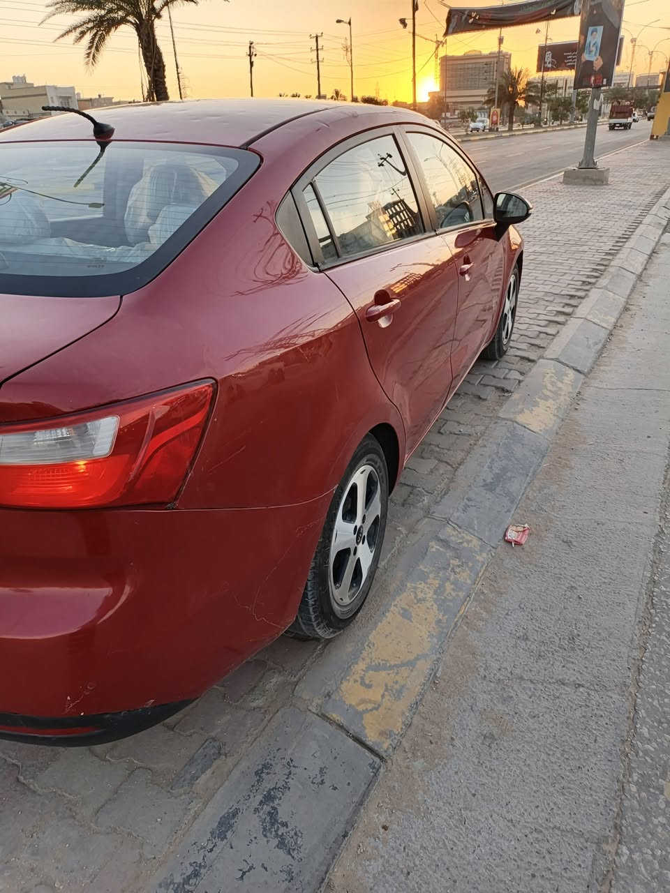 كيا ريو موديل 2015خليجية بسمي فول واحد على واحد مكفولة من الصبغ والضربةوالتبديل ماعدى بارد بالجاملغ الخلفي محرك 1600دبل قطرة مكاني كربلاء السعر 96للاستفسار الاتصال على الرقم ***********
