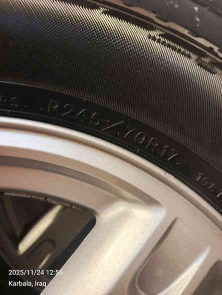 تخم ويل اصلي مكفول مع تايرات اصلي وارد كندي نظيفات جدا
قياس 17-70-245

السعر 450

مكانهن كربلاء 

***********
