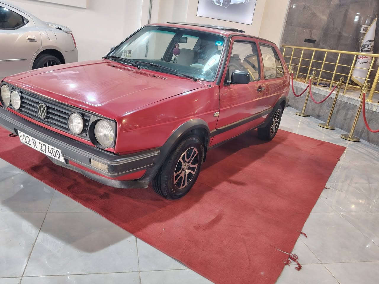 كولف تك باب صبغ جماليه محرك كير جديد طخم تايرات جديد موديل 91 شرط تحويل  سعر30 ورقه ***********
