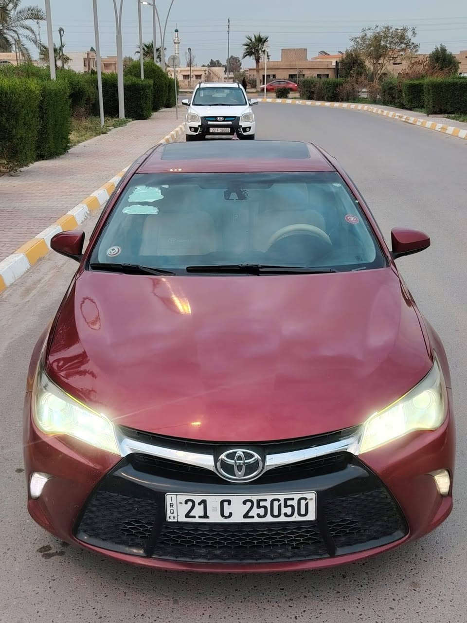 السلام عليكم للبيع بسعر مناسب جدا 133 كامري 2015 فول موصفات سبشل واحد على واحد الضرر بنيد وجاملغ بدون اي داخل شرط الفحص وباب صار بي زحكه ورشيته فقط. صبغ والباقي مكفول كير ومكينه شرط مامفتوحات مكينه 2500 اربعه سلندر الموصفات فتحه وبصمه وكنشن كهرباء تبريد قطعتين تدفئه وتبريد بل كشن شحن واير لس رادار امامي وجانبي كامره تحديد مسار وبعد بيه هوايه موصفات السياره حيل حلوه وتراي بيه صفر كلش حلو سنويه وهزه ورقم كله جدد تحويل ثاني يوم العنوان تكريت
***********
