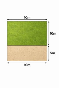 قطعة 100 ركن  السعر 45  قطعة 50 متر السعر 25  موضحة بلخريطة  الاتصال و...