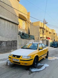 سمند موديل 2011 السياره كفاله ضربه صبغ تبديل بارد السياره على وضع الشر...