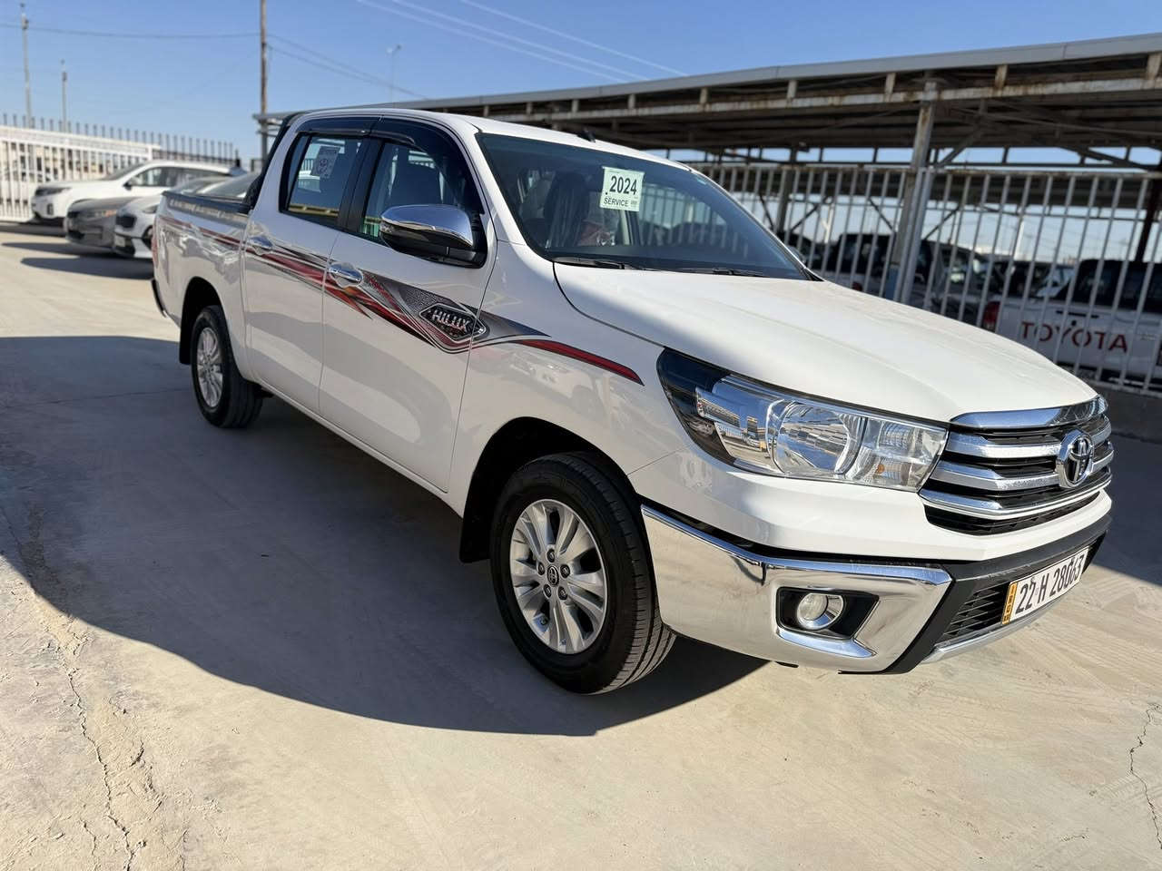 للبيع تيوتا هايلوكس موديل 2024
SAS مكفول كفاله عامه
ماشيه 40 الف 
رقم اربيل  تحويل او وكاله 
فول مواصفات 1/1
تبريد فول مواصفات
حساسات فول مواصفات
شاشه بصمه مثبة سرعه 
السياره فول

هاتف ***********
