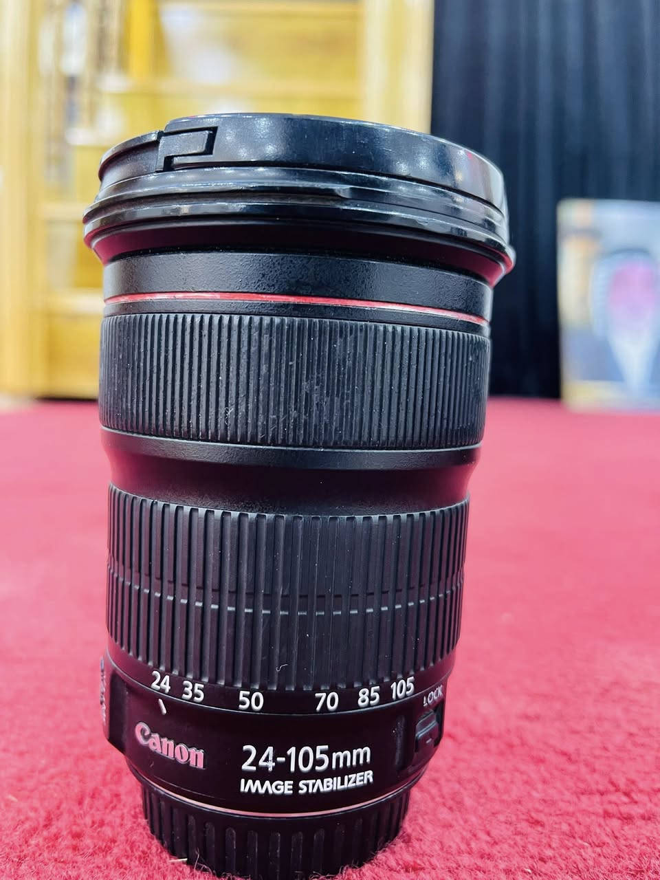 سلام عليكم ورحمة الله وبركاته 
عدسه كانون رنك احمر. 24/105 عدسه جديده ومامتعوبه السعر 350
مكاني بابل الحمزه الغربي ***********
