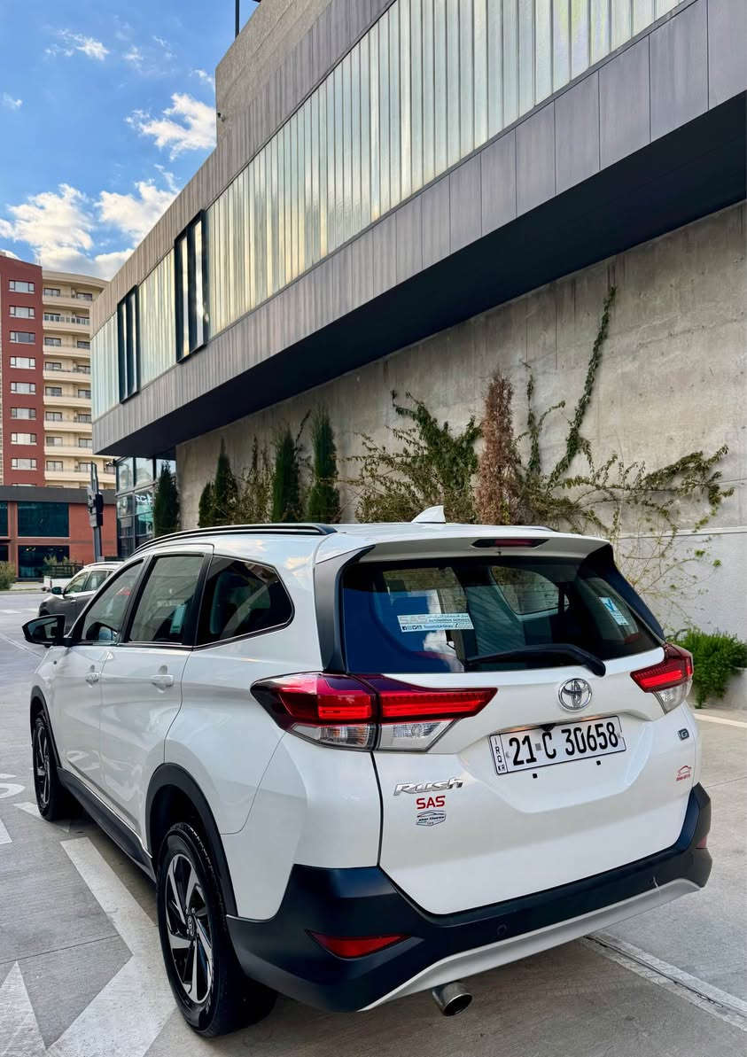 toyota rush  2020 
‎خلیجی 
‎بەسمە 
‎لایت لید 
‎تەبرید لەمس 
‎سوکان ڤۆلیۆم
‎بلاجکتۆر 
‎مەرکەزی 
‎سێ ڕیز کوشن 
‎تەنها 40 هەزار کم ڕۆشتوە 
‎تەحویل و غرامە بەشەرت 
‎سەنەوی ڕەقەم تازە 
‎هەموو گیانی بەشەرت 
‎نرخ :148    💵💵💵
‎شوێن : سلێمانی
‎ژم: *********** السليمانية, العراق
