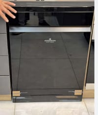 غساله صحون امبليوم لون اسود زجاجي كلش حلوة بيها ٣ مرشات و٣ سلات   استخ...