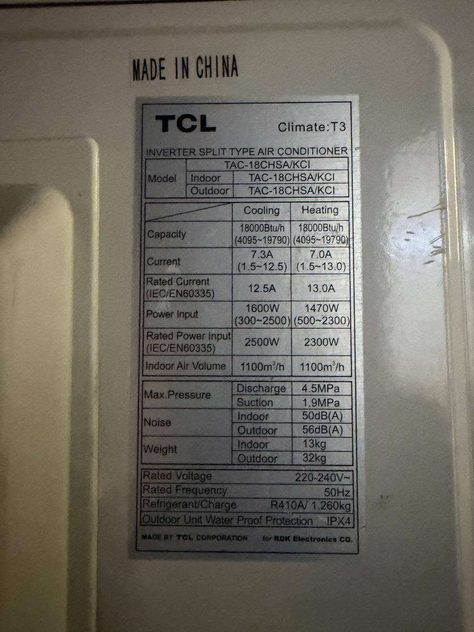 بيع مستعجل.. 
سبالت عدد 2 للبيع نوع TCL طن ونص انفينتر تحكم 4 مراحل استعمال قليل وغاز جديد 410 سعرة 600بي مجال
وجهاز LG طن انفينتر ايضا غاز جديد 410 سعرة 350 بي مجال
وصور معلومات الاجهزة مرفقة بالمنشور 
سبب بيع لغرض سفر ومرفق صورة غراضي 
للتواصل عالخاص او علق اني ادخلك
مكاني بغداد الدورة شارع الصحة


**إذا كنت صاحب هذا الإعلان وتريد حذفه لأي سبب، رجاءا أرسل رسالة إلى الدعم الفني**