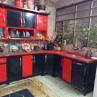 كاونتر خمس متر ويه السنك والزاويه الزعفرانية أربع شوارع السعر 450للستف...