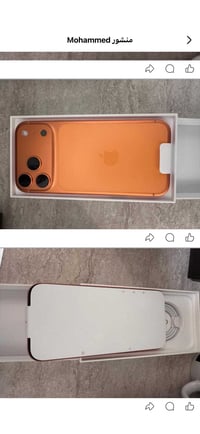 ايفون 17 برو ماكس 256 برتقالي هونك كونك z مشحون 157 مره  🔋 بطاريه98‎%‎...