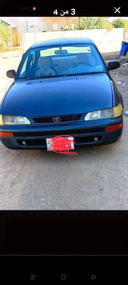 كورلا 95 نفخ للبيع بسعر مناسب جدا سياره اقتصاديه جاهزه كير محرك مكفولات تخم تاير جديد باتري جديد  بدي وسط بيها بعض الملاحظات
قضاء المدينه 
السعر 40
***********
كورلا 95 نفخ للبيع بسعر مناسب جدا سياره اقتصاديه جاهزه كير محرك مكفولات تخم تاير جديد باتري جديد  بدي وسط بيها بعض الملاحظات
