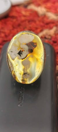 فضه ايراني • خاتمين • عقيق مصور