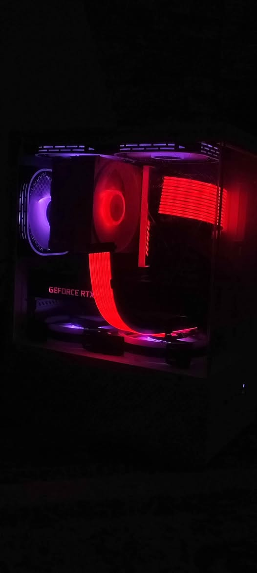 cpu: ryzen 5 5600 new
motherboard: jginyue  b450 plus argb new 
ram: 16 gb 3200 argb white new
cpu cooler: deepcool AG400 WHITE new
GPU: rtx 3060 12 gb gamegward used like new
power supply: 550 watt agio new
ssd: 120 gb windows new
hdd: 1TB 
case: dww la shwshay T8 5 fan white new
dual cable argb motherboard and gpu
سعر 620$ ومجال
شوێن سلێمانی
مکان عیراق کوردستان سلیمانی
*********** السليمانية, العراق
