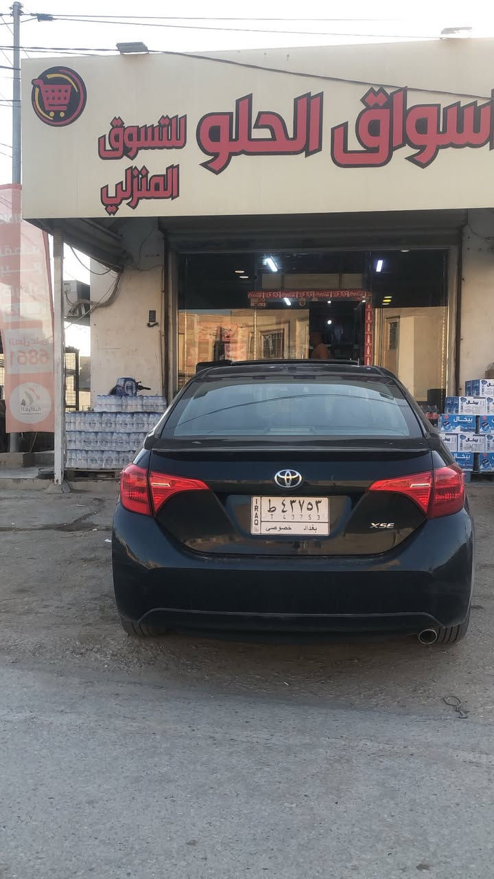 السلام وعليكم للبيع كورلا 2017فئة xse اعلى فئة مواصفات بصمه فتحه شاشه رادر تحديد مسار شفتات ستيرين تبريد تدفئة كشنات نضام ايكو نضام سبورت تبريد بيانو ضررها موضح بل سونار لونها ازرق غير محدد او نيلي شذري  رقمها بغداد انكليزي بأسمي مداور ثاني يوم مكانها بابل مركز مدينة التواصل الاتصال*********** السعر 130وبيها مجال
