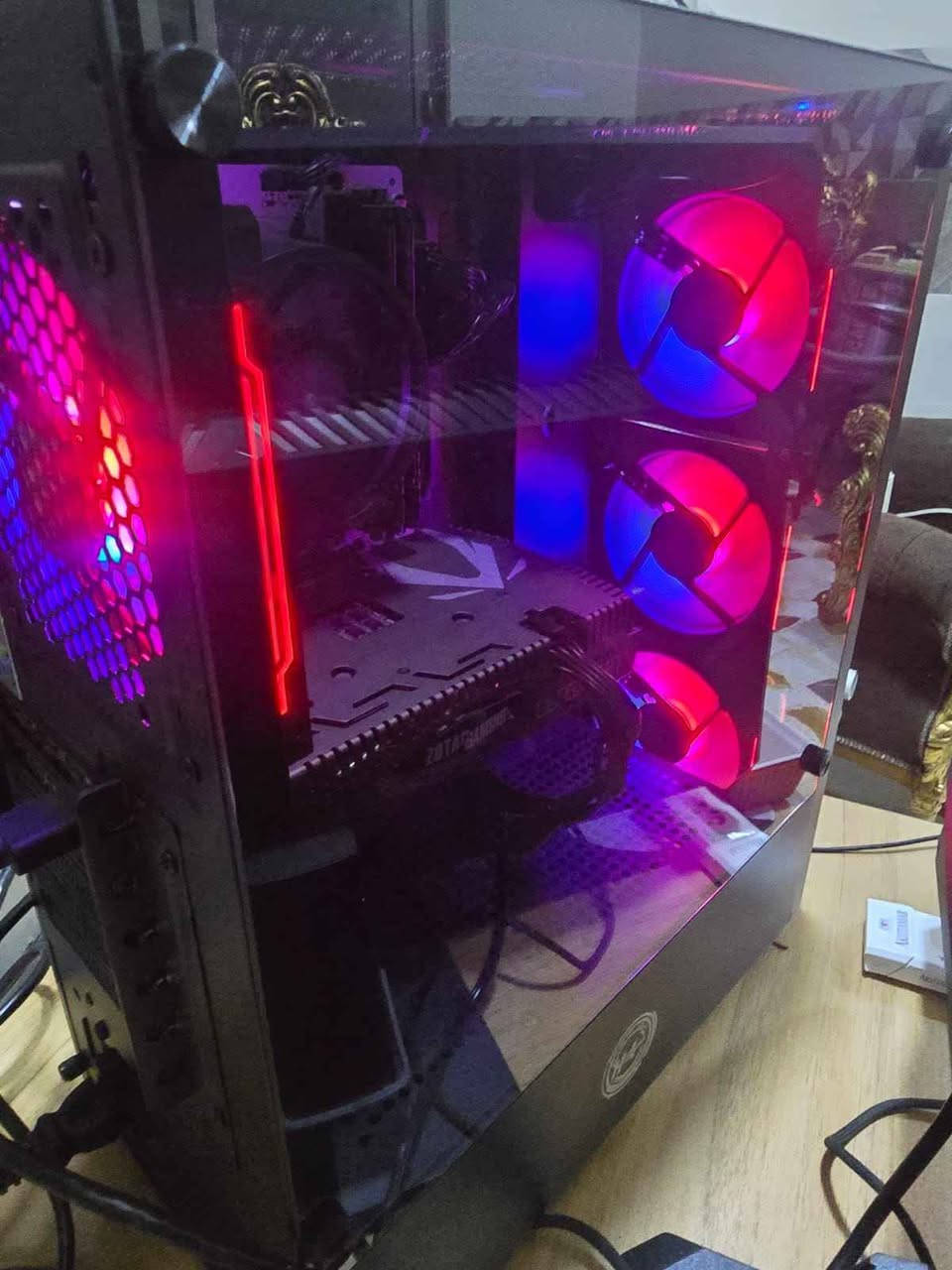 تحيه طيبه للجميع 
مكلف بالنشر حاسبه كامله للبيع 
السعر 875  الف مع كامل الملحقات

CPU R5 3600 6CORE 12 THERADS 
COOLER CPU AMD STOCK 
M. B B450M AM4 DDR4
GPU RTX 2060 6GB ZOTAC GIMENG 
RAM 8X2 16GB DDR4 3200MHZ FURY 
M. 2 512 GB SAMSUNG 
POWER 600W PLUS 80 BRONZE
CASE BLACK X 4 FAN ARGB HEROGEAR 

MONITOR 27 INCH IPS GAGBAYTE 
1920X1080 180HZ 
1MS HDR 

مع ماوس كيمنك RGB وكيبورد كيمنك  RGB
نوعيه جيده جدا 

استخدام ما بيها شهر كل القطع نضيف 
والضمان الي تريده حاضر بي 

مكاني موصل توصيل موجود 
للتواصل *********** واتسب موصل, نينوى
