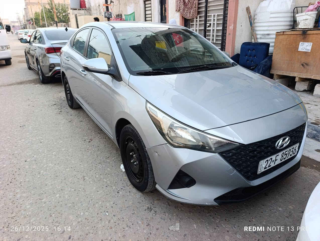 البيع اكسنت مديل 21 واركوري سياره جديده تخم تاير جديد وجاهزه سعر 115 بيع مستعجل وبيه  مجال ***********
