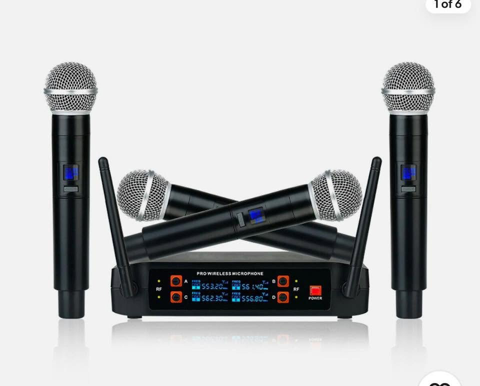 ما عندي توصيل، التسليم فقط لمن يخدمه موقعي في منطقة الزعفرانية أو جسر ديالى القديم.
🎤 مايك 4 متحدثين مع رسيفر وكامل الملحقات
السعر 60 الف 
للاستفسار أو الشراء يرجى التواصل عبر الواتساب:
📱 ***********

