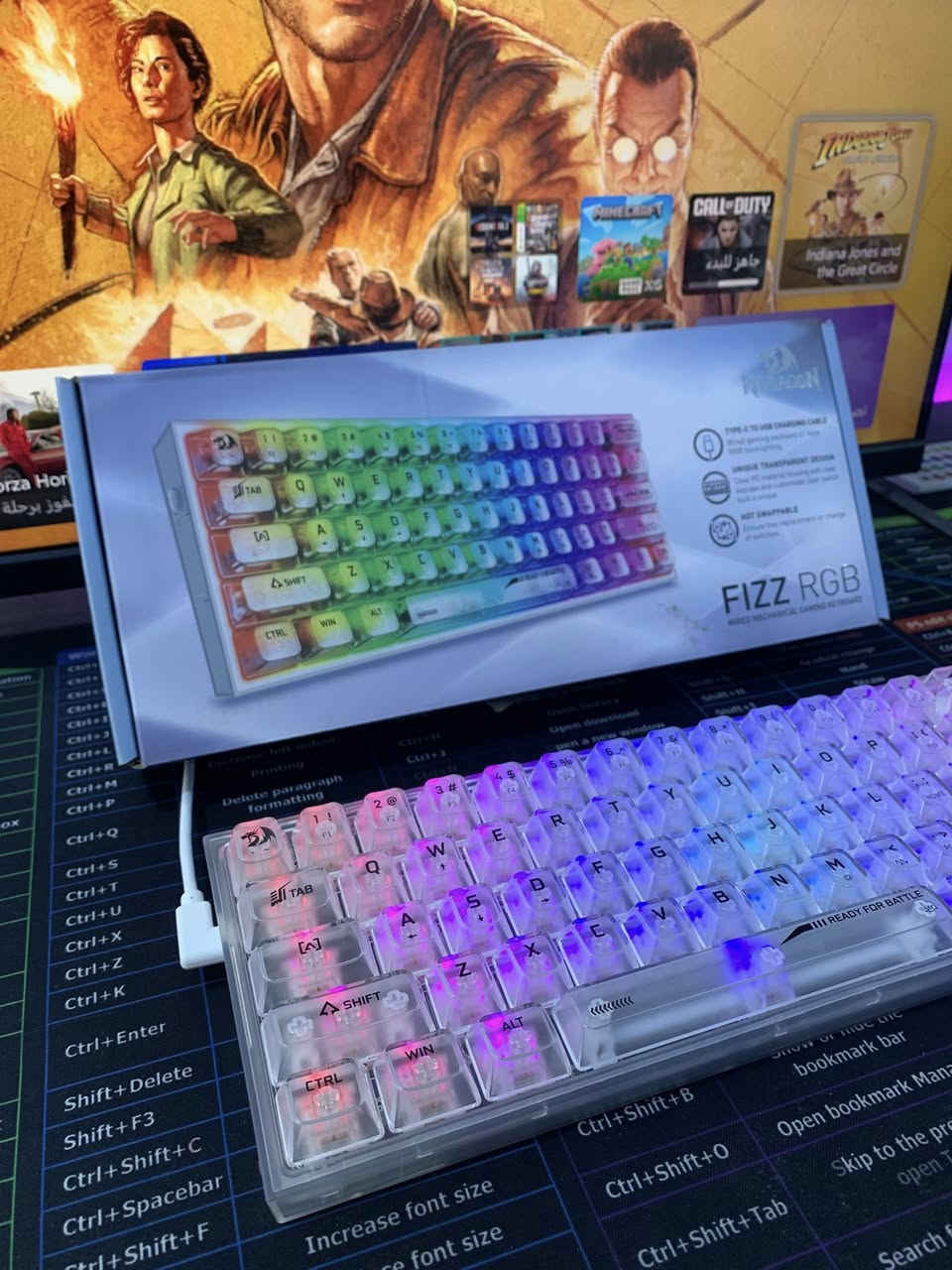 كيبوردREDRAGON🐉
FizzRGB قابل للتخصيص
هيكل شفاف مع مفاتيح شفافه(سويتشات) تصميم فريد من نوعه
جديد ليس مستخدم 🚨
وتوصيل متوفر لكل محافظات العراق🚚


**إذا كنت صاحب هذا الإعلان وتريد حذفه لأي سبب، رجاءا أرسل رسالة إلى الدعم الفني**