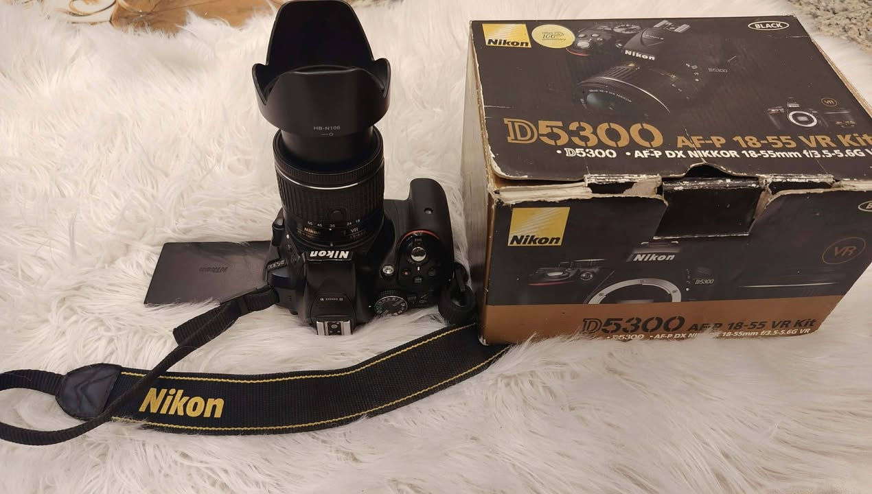 كامرة نيكون D5300
Wi-Fi 
ملحقاتها
رام 16 كيكا
زوم 18 _55
شاحنه
بطارية عدد ٢
جنطه 
نظافة فول 
السعر ٤٥٠ وبيها مجال قليل 
المكان بغداد 
للتواصل
***********

