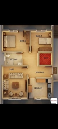 مجمع سكني المحبة مقابل معرض بياع  مجمع كاملة   كراج دفن ماي و كهرباي ٢...