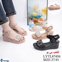 حذاء نسائي جلد • كعب ٥سم • مقاسات ٣٧-٤١