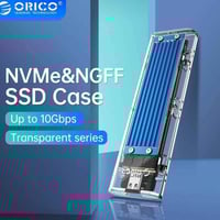 راك SSD شفاف • NVMe+NGFF • USB 3.2 Gen2