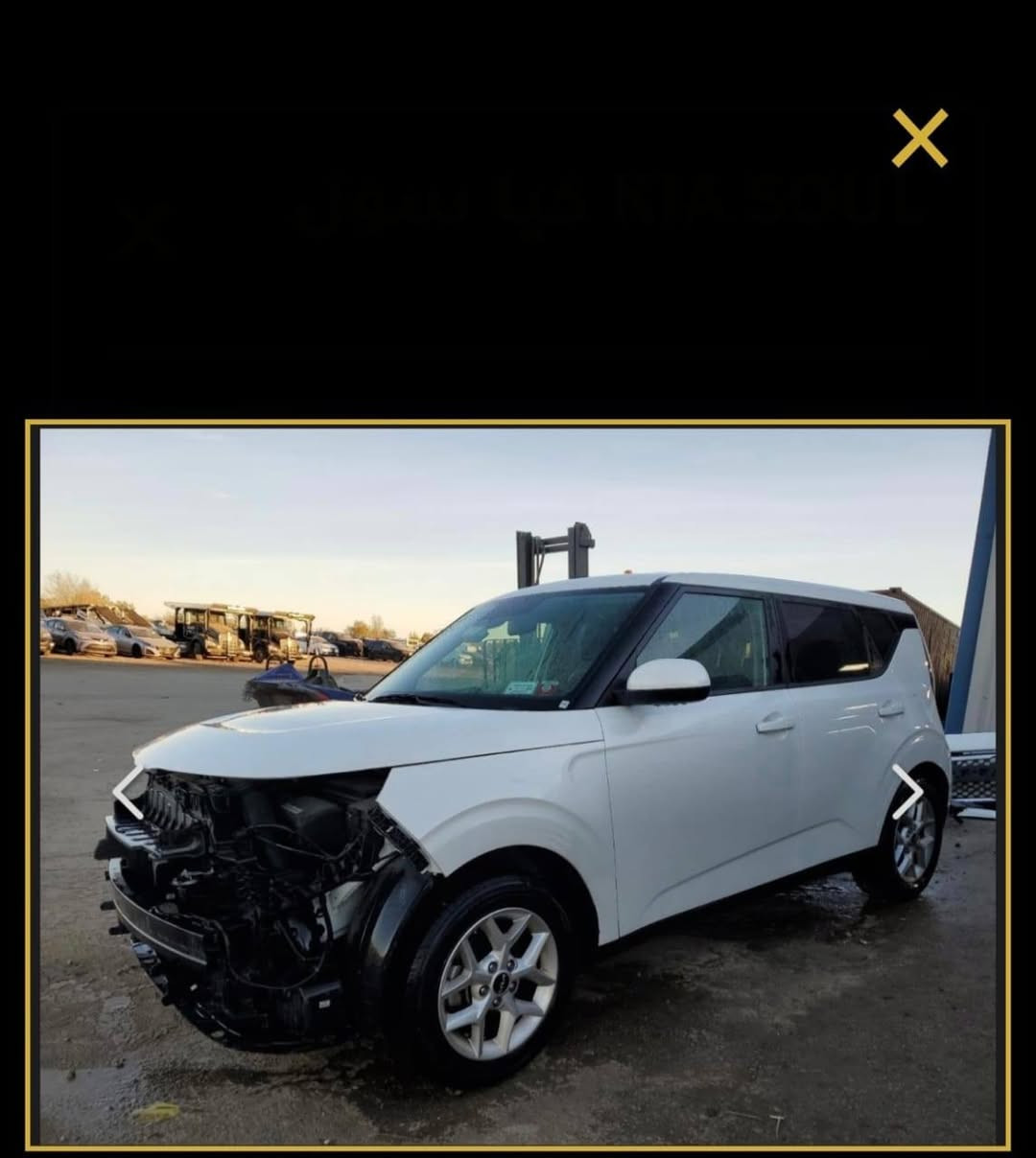 كيا صول موديل 2023 بيع فقط 
بدون رقم بدون
صور الحادث مرفقه بالمنشور 
🎈مواصفات
 كامره دواره 

شاشه چبيره 

نقطه عمياء 

توقف ذاتي

سعر148أو بيه مجال 

إتصال أو واتس ***********
