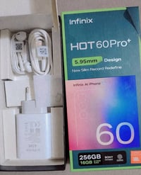 جهاز انفنكس هوت ٦٠ بلاس ذاكره ٢٥٦ شاحن ٤٥ يدعم ٦٠ فريم بوبجي مستخدم يو...