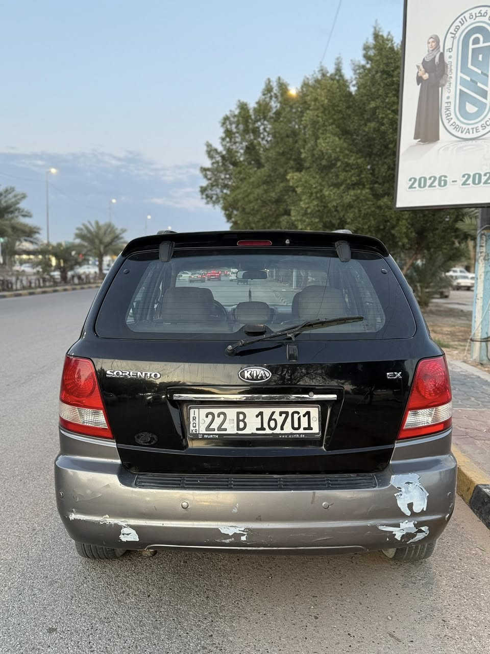 سورنتو 2006 خليجي 
كير محرك مكفول 
بيه بارد باب عكس السايق فقط بدون صبغ السياره 
مواصفات EX
جاهزه من كلشي حداديه وادامه لمحرك ومي راديتر جديد 
سعر 87 
رقم اربيل بأسمي 
***********
