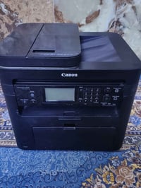 جهاز طباعة واستنساخ كانون mf217w حديثة وايفاي ابيض واسود نظيفة حيل بدو...