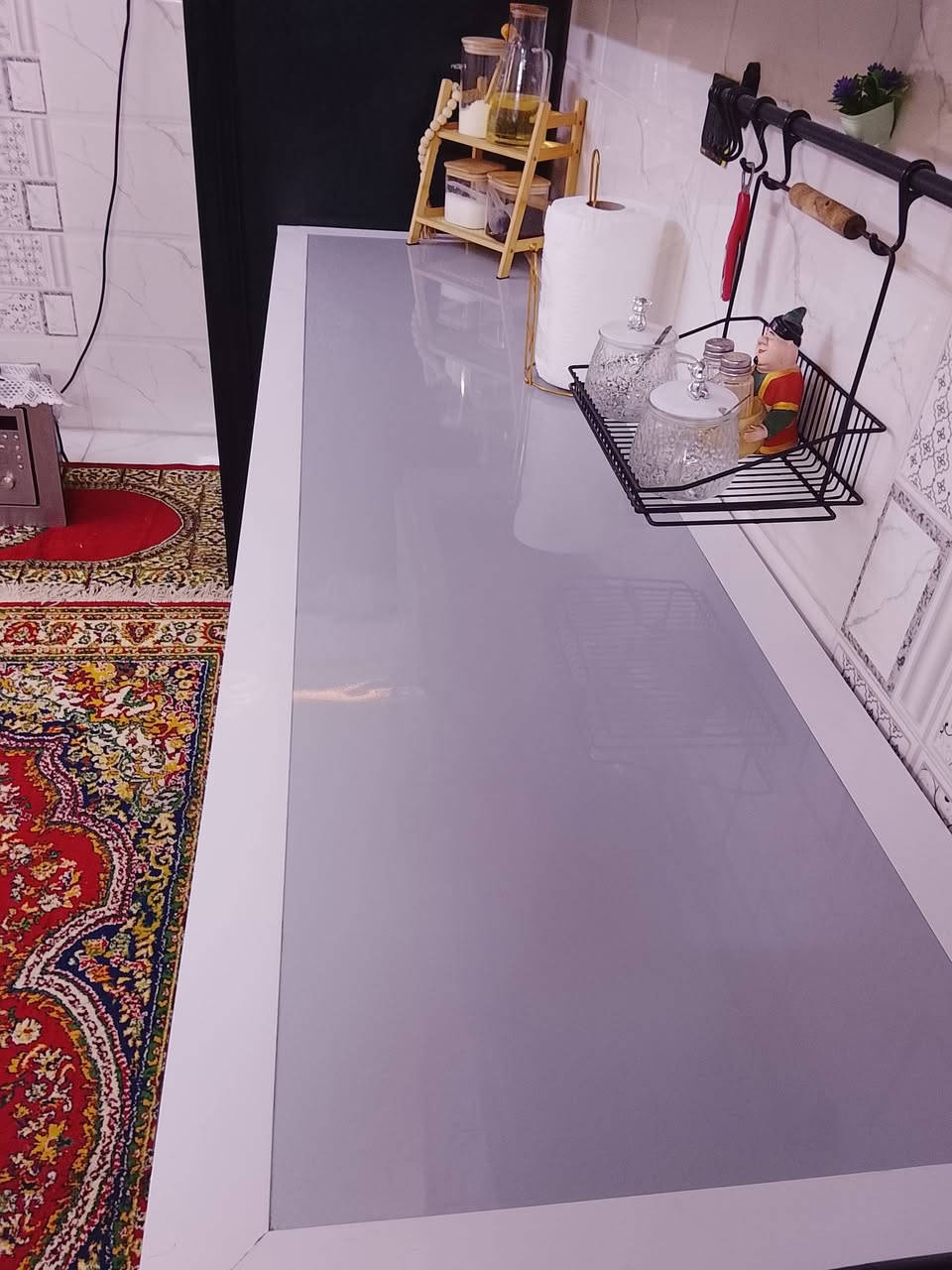 كاونتر أربعة قطع فقط السنك مرمر نظيف جداً وتفصال درجه اولى المكان بغداد الشعب الرقم ***********
