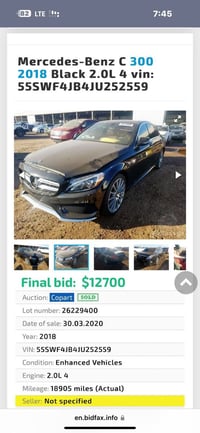 C300 موديل 2018  حادثه هذه الي بامريكا  وهنا بالعراق صار بيه شخط ونصبغ...