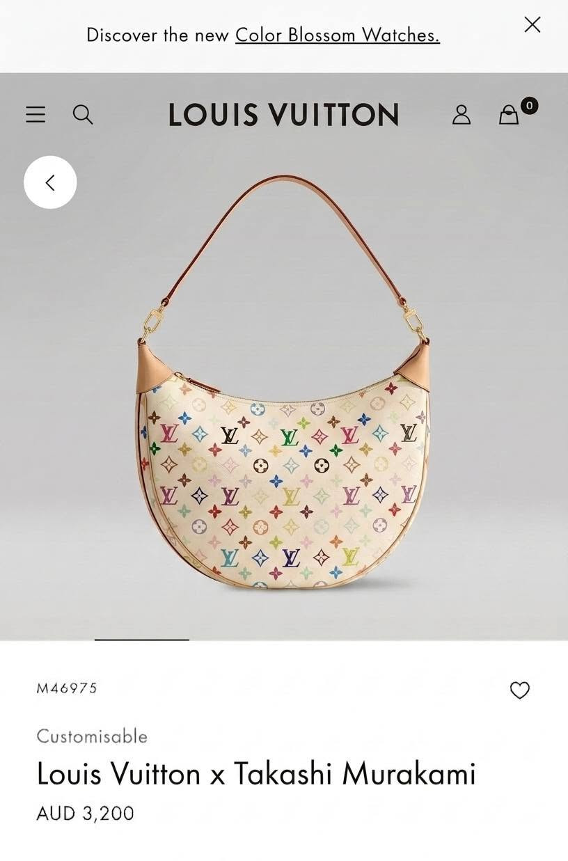 لأصحاب الذوق المتفرد 💯 حقيبة Louis Vuitton x Takashi Murakami Boulogne PM (أو الإصدار الجديد المحدث Boulogne). 

وتتميز بالتفاصيل التالية:
♦️المجموعة: جزء من مجموعة Monogram Multicolor الأيقونية بالتعاون مع الفنان الياباني تاكاشي موراكامي.
♦️التصميم: تأتي على شكل هلال (Crescent) مع زوايا جلدية سفلية معززة بمسامير معدنية ذهبية.
♦️الخامة: قماش مغطى بنقشة المونوغرام الملونة بـ 33 لوناً مختلفاً على خلفية بيضاء، مع حواف وحزام من جلد البقر الطبيعي
.
.
الاعتماد كارت اسيا او تحويل سوبر كي 
#تابع_منشورات_الصفحه


**إذا كنت صاحب هذا الإعلان وتريد حذفه لأي سبب، رجاءا أرسل رسالة إلى الدعم الفني**
