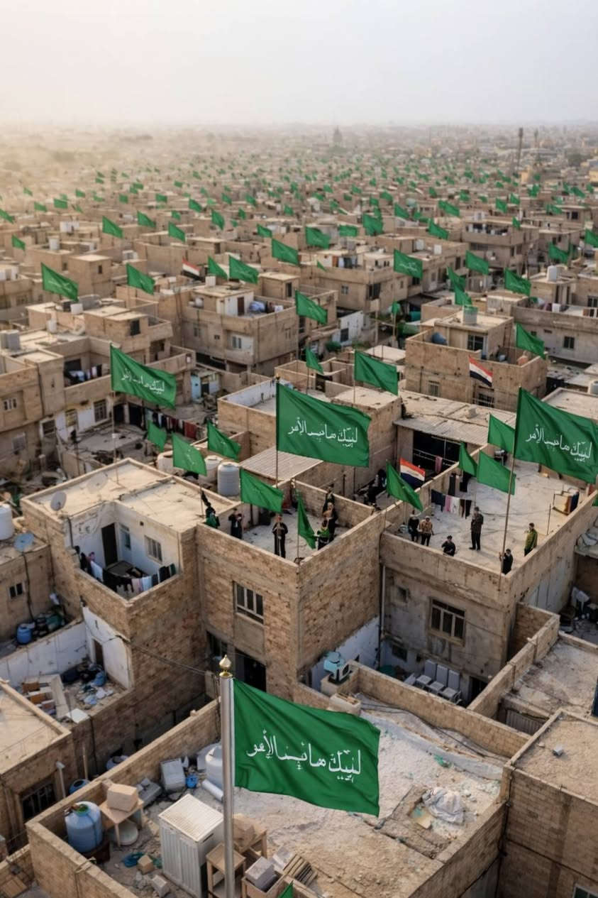 #متوفر_جملة_ومفرد 
#حجز_عبر_واتساب_‪***********‬‏
وجه السيد مقتدى الصدر بان ترفع هذه الراية  ليله ٢٣ رمضان على كل المنازل والمحال والعمارات والطرق والجسور والقرئ والارياف 

[لبيك صاحب الأمر]

حين يكون النداء للإمام المهدي (عج) عنواناً، يصبح الولاء عملاً لا شعاراً .. رفع راية (لبيك صاحب الأمر) ليس مجرد كلمات تُكتب، بل عهدٌ بالثبات على الحق، وحفظٌ للدين والمذهب والوطن من الفتن والاعتداء.

#لبيك_صاحب_الأمر
