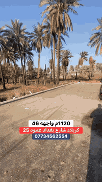 كربلاء شارع بغداد • ١١٢٠م • طابو زراعي